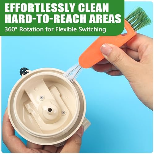Cup Lid Gap Cleaning Brush 3PCS Bottle Brushes 3 in 1 Cup Lid Gap Cleaner - Image 6