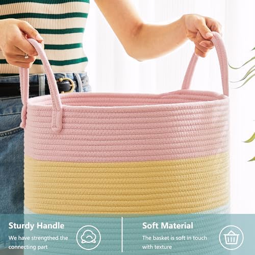 80L Extra Large Rainbow Hamper Laundry Basket - Image 5