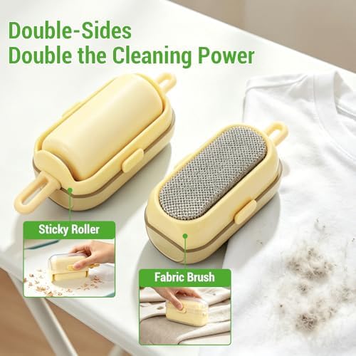 Mini Lint Brush/Roller, 2-in-1 Lint Remover - Image 2