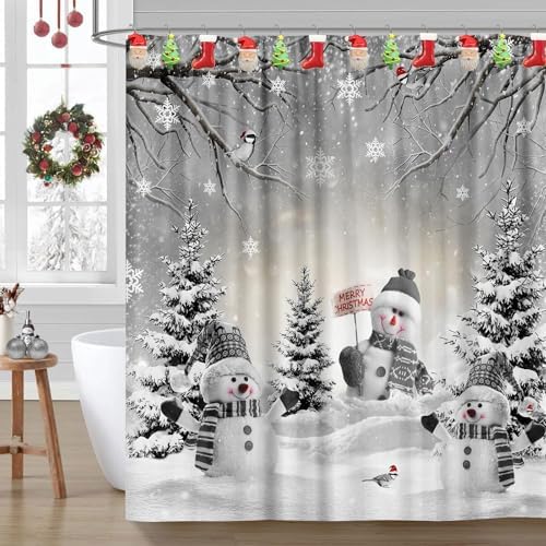 Christmas Home Decorative Shower Curtain Hooks – Set of 12 Rust-Resistant - Image 5