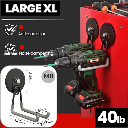 ULIBERMAGNET Heavy Duty Magnetic Hooks, Strong Large Magnet Hooks - Image 4