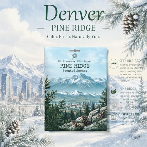 US09-Denver Pine Ridge Sachets for Drawers, Closets & Cars, 12 Pack - Image 3