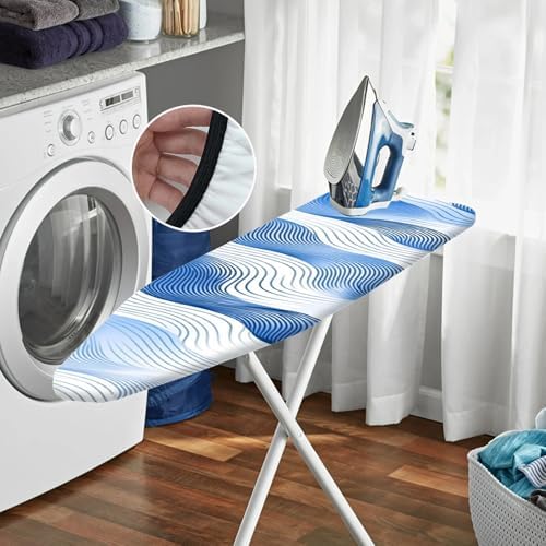 Nuxovilar Flowing Wave Lines Ironing Board Cover 15x54 Polyester - Image 6