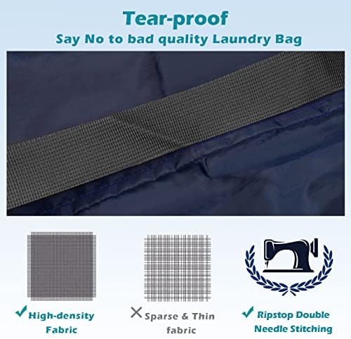 Coomee Heavy Duty Laundry Bag, 2 Pack XXL Nylon Laundry Bags - Image 3