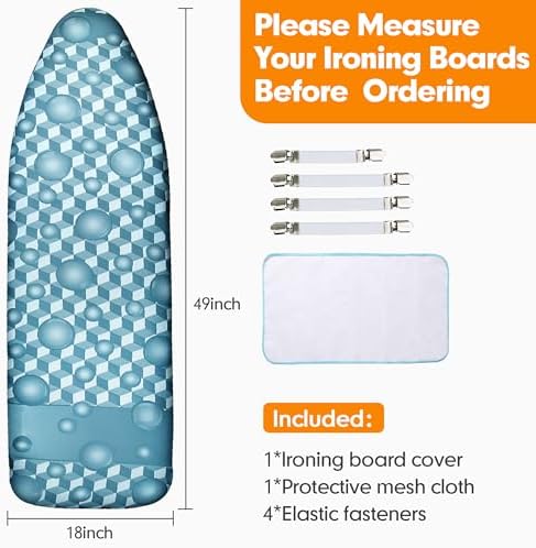 Ironing Board Cover and Pad, 18x49 Extra Wide, Scorch Resistant - Image 6