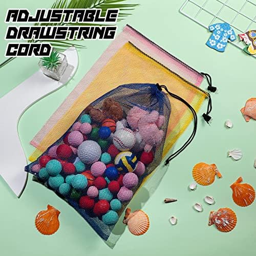 48 Pcs Mesh Bag Drawstring Mesh Laundry Bags, 18 x 12 Inch Nylon Drawstring - Image 5