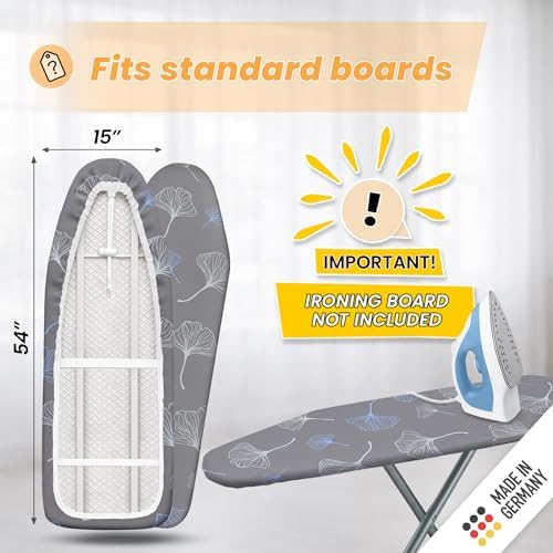 15x54 Standard Size Ironing Board Cover and Pad, Made in Germany, Heat - Image 2