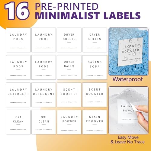 Moforoco 2+1 Pack Bamboo Laundry Pods Container, Large Laundry Detergent Powder - Image 6