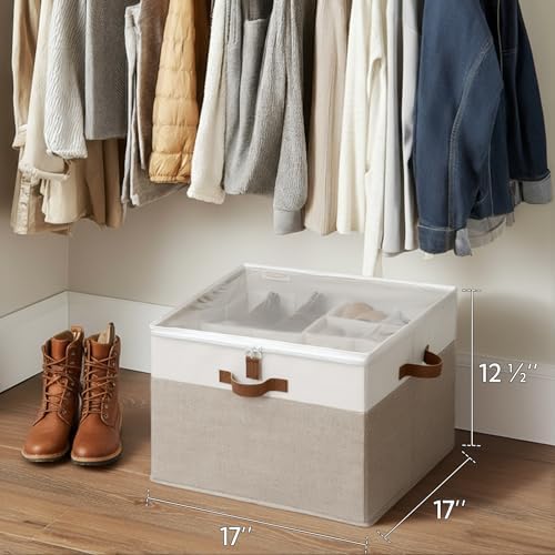 StorageWorks 16-Pair Fabric Shoe Storage Box - Image 6