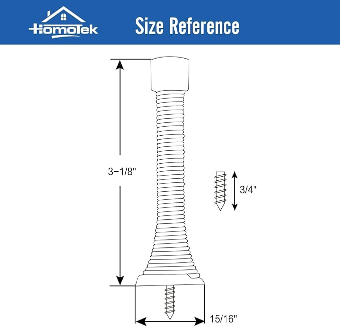 HOMOTEK 1 Pack Spring Door Stopper - Image 5