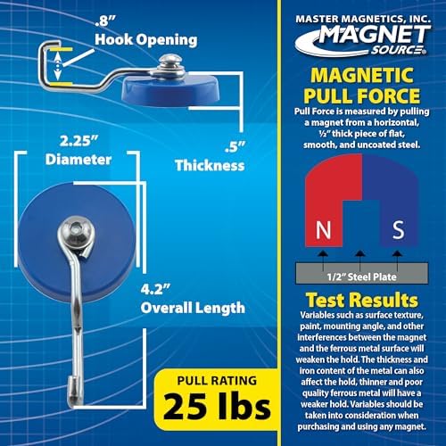 Master Magnetics Ceramic Reversible Magnetic Hooks - Image 3