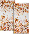 Orange Fall Hand Towels Set of 2 Eucalyptus Decorative Fingertip Towels by Granbey