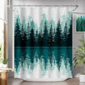 AmazerBath Shower Curtain Green, Washable Cloth Sage Green Shower Curtain Sets by AmazerBath