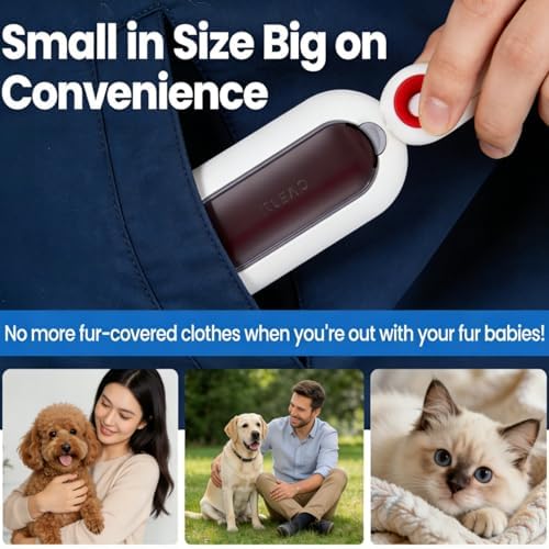 Reusable Lint Roller for Clothes, Portable Pet Hair Remover Brush for Cat & Dog - Image 6