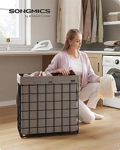 SONGMICS Laundry Hamper, Collapsible, 29 Gal. - Image 2