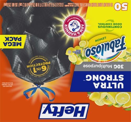 Hefty Ultra Strong 30 Gallon Trash Bags, Large Size, Break Resistant Drawstring - Image 3