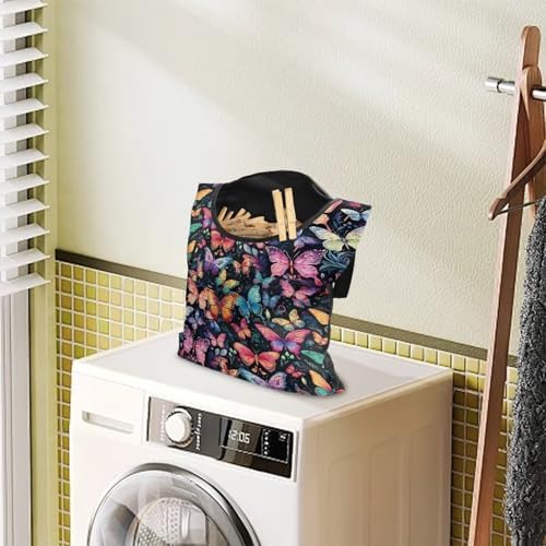 Colorful Butterfly Clothespin Bag - Image 3