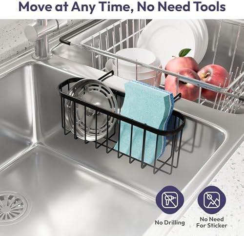 SWTYMIKI Sponge Holder for Kitchen Sink - Image 3