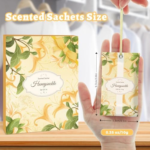 STRN Scented Sachets for Drawer and Closet, Honeysuckle Scent 14-Pack - Image 3