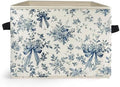 Chinoiserie Bow Floral Storage Box Bins, Decor by Unknown