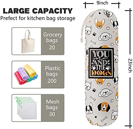 Funny You Me & The Dogs, Grocery Bags Holder Organizer - Image 3