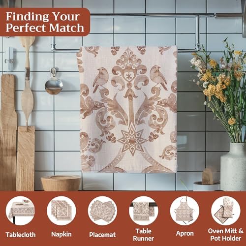 Maison d' Hermine Kitchen Towels Set of 3 Reusable 100% Cotton 27.50" x 20" - Image 4