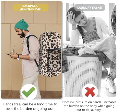Olosar Laundry Bag Backpack, Extra Large Travel Laundry Bag - Image 5