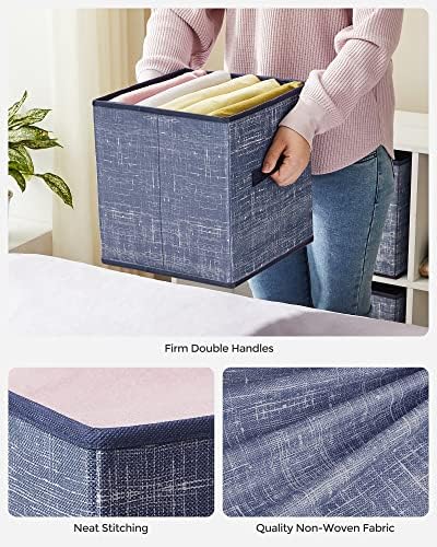 SONGMICS Storage Cubes, 11-Inch Foldable Closet Organizers - Image 5