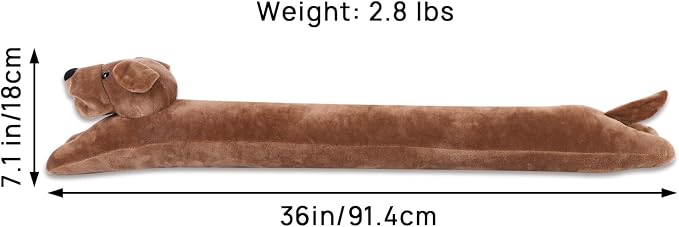 34 Inch 3LB Heavy Duty Under Door Draft Stopper, Decorative Soundproof Door - Image 2
