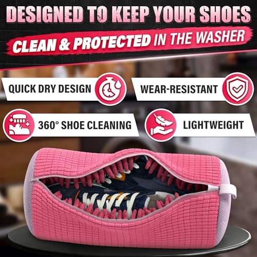 2 Pcs Reusable Shoe Washing Machine Bag, XXL - Image 6