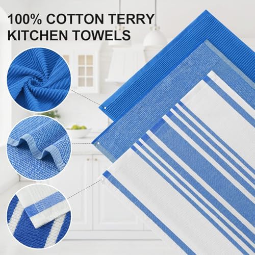 Homaxy Cotton 380 GSM Premium Kitchen Towels, 6 Pack - Image 2