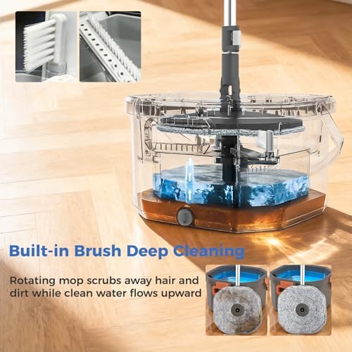 Spin Mop and Bucket Set with Wringer, Floor Mop System - Image 5