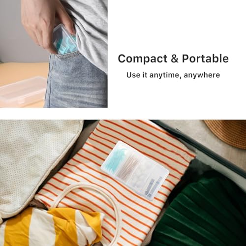 Hipiwe Plastic Qtip Cotton Swab Travel Case Hair Accessories Holder - Image 7