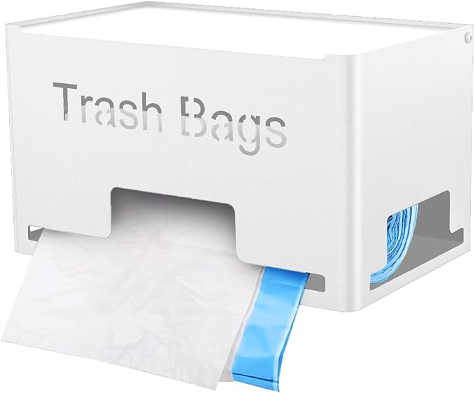 STWWO Large Trash Bag Holder, Garbage Bag Dispenser Roll Holder, Metal Trash by STWWO