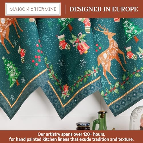 Maison d' Hermine Kitchen Towels Set of 3 Reusable 100% Cotton 27.50" x 20" - Image 2