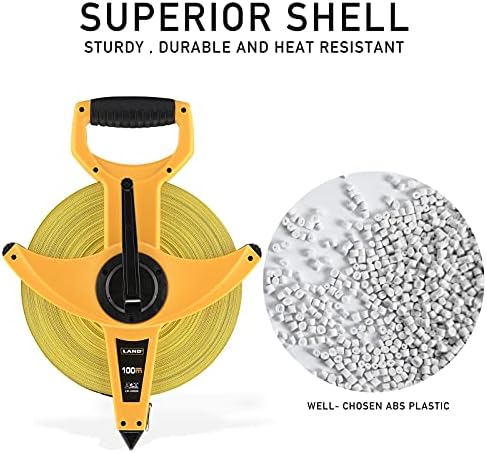LAND 330FT/100M Heavy Duty Fiberglass Tape Measure - Image 5