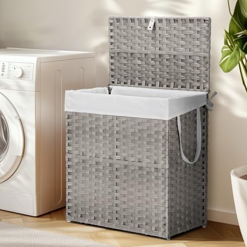 DUMOS Wicker Laundry Basket - Image 2