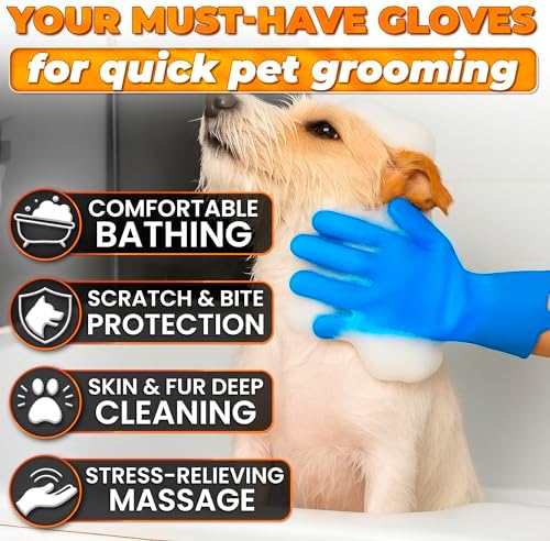 2-in-1 Cat and Dog Shampoo Gloves - Image 4