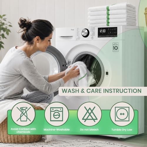 Bar Mop Towels Pack of 60 – Bulk Terry Cleaning Rags 16"x19" – Absorbent - Image 5