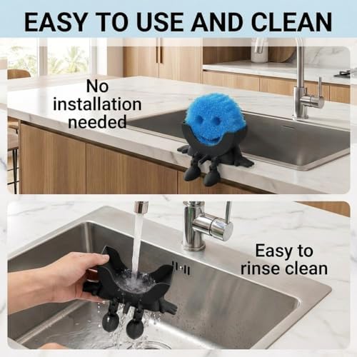 Creative Drainage Sponge Holder: Traceless Glue, 3D Printed Funny Kitchen Sink - Image 6