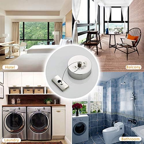 JOOM Retractable Clothesline Indoor, 9.2 FT Wall-Mounted Laundry Line - Image 4