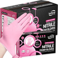 SwiftGrip Nitrile Exam Gloves, 4 Mil, Cherry Blossom, Food Safe Gloves by SwiftGrip