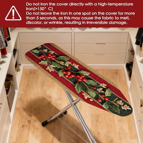 Nuxovilar Winter Holly Berries Ironing Board Cover 15x54 Polyester - Image 4