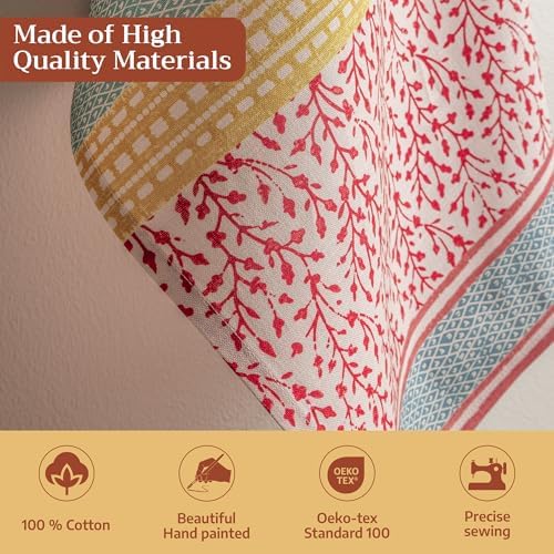 Maison d' Hermine Kitchen Towels Set of 3 Reusable 100% Cotton 27.50" x 20" - Image 3