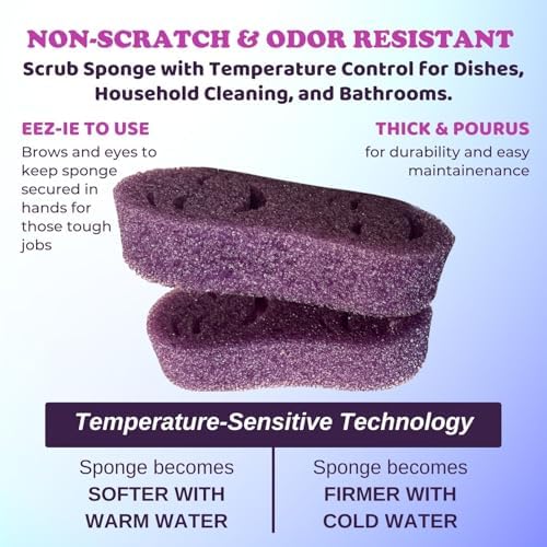 Smilyeez Double-Size Scrub Moji Sponge 2-Pack – Dual Smiling Faces, - Image 4