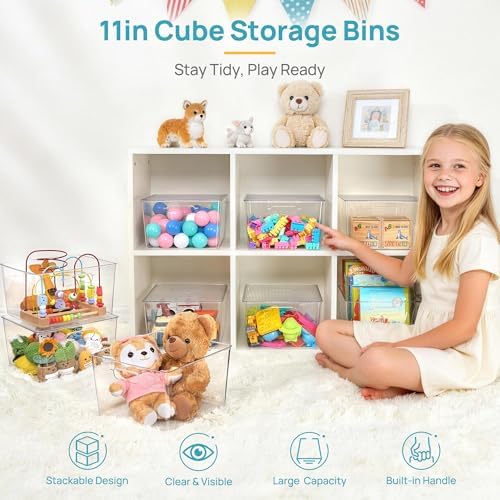 Vtopmart 8 Pack Extra Large Clear Stackable Storage Bins - Image 3