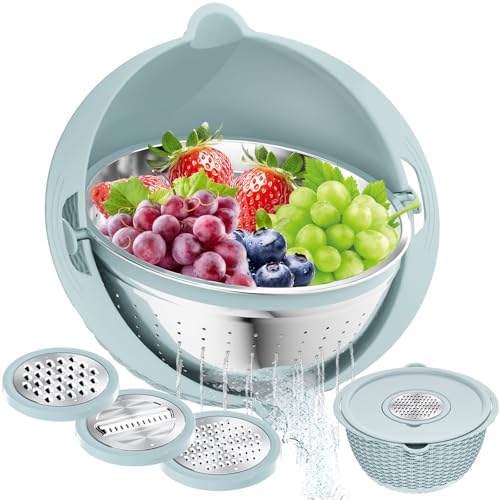 4 in 1 Colander with Mixing Bowl Set, Colander by STOCKPOT