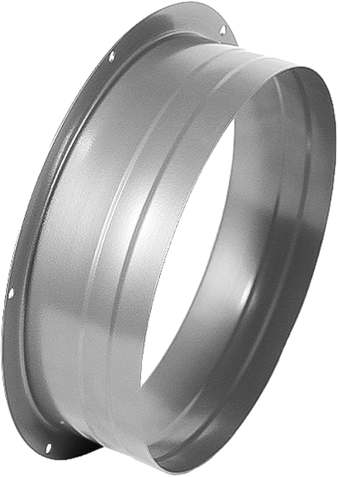 Duct Connector Flange Metal Straight Pipe Flange for Heating Cooling Ventilation System 12 Inch (11.49inch)