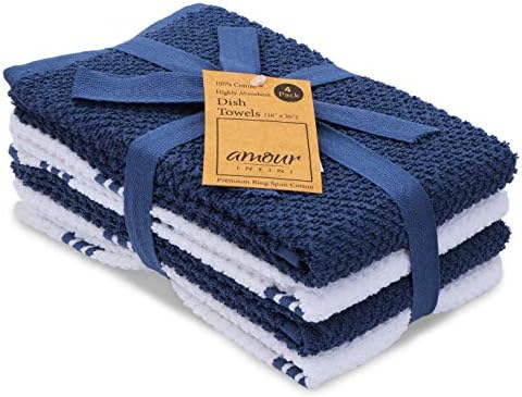 AMOUR INFINI Kitchen Towels Pack of 4 by AmourInfini