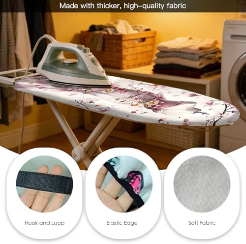Nuxovilar Floral Dress Cotton Ironing Board Cover 15x54 Fabric - Image 5